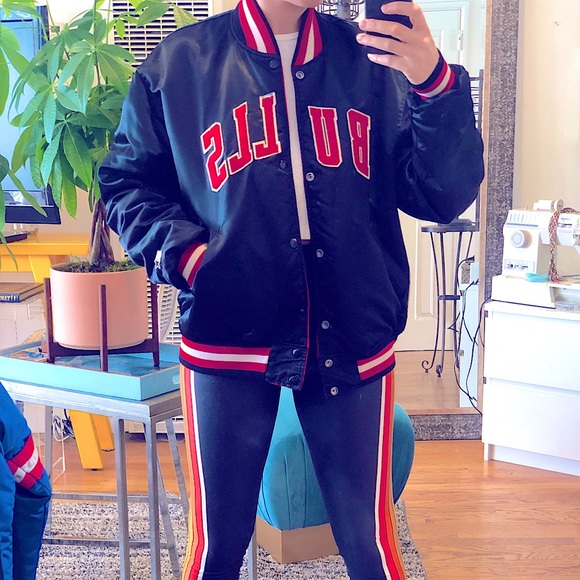 REVERSIBLE NBA Chicago Bulls vintage Starter coat - Picture 3 of 16
